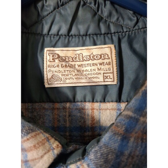 Pendleton High Grade Western Wear Shirt Women's XL Wool Pearl Snap Vintage 70s - Picture 3 of 9